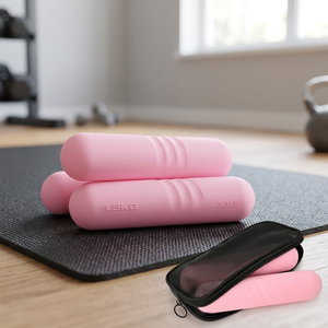 Barre d'haltères en silicone antidérapante pour yoga et pilates avec motif pour les mains, 2-5 kg/paire, produit unisexe pour le sport et les loisirs - Product Image 2