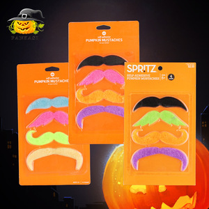 Bigote de Halloween, 4 Piezas en Blister, Bigote Adhesivo Falso, Accesorio de Disfraz, Decoración - Product Image 4