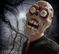 Masque intégral de clown effrayant pour Halloween, accessoire de cosplay d'horreur en plastique, respirant, pour maison hantée, jeu d'évasion, fête