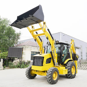 लोकप्रिय सस्ता मिनी 4x4 डीजल व्हील बैकहोए खुदाई वाला लोडर - Product Image 2