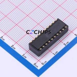 DM-10P DIP Switch SMD-20P,9x26.8mm Switch ( Type: Piano Key )( Number of Switch Sections: 10 )( Lead Spacing: 2.54mm ) - Product Image 2