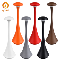 Lampe de table sans fil en aluminium, design nordique, interrupteur tactile, batterie rechargeable USB 1800mAh pour la maison, le bar, le café, l'hôtel