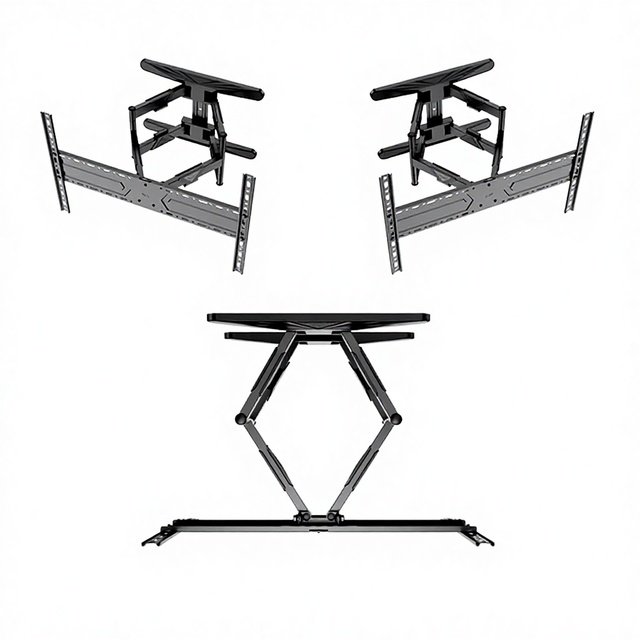 H8 Full Motion Wall Mount for 40-80 Inches LED LCD Plasma TVs, VESA 100x100 to 600x400mm Durable Wall Mount Supplier