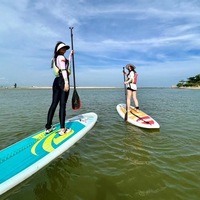 Offre Spéciale unisexe en gros SUP Standup Paddle Board PU mousse solide Durable en plastique Portable planches de surf pas cher Durable debout