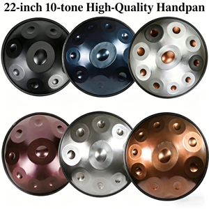 Instruments <span class=keywords><strong>de</strong></span> <span class=keywords><strong>percussion</strong></span> pour adultes débutants Raysen Tambour en acier <span class=keywords><strong>de</strong></span> 22 pouces Kurd D 10 notes Handpan - Product Image 4