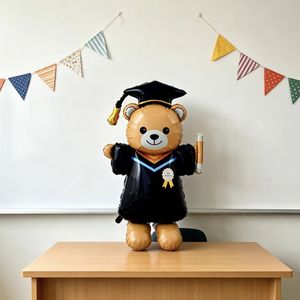 Nuevo Diseño de Globos de Aluminio Metálicos Coloridos con Forma de Animales de Dibujos Animados en 4D, Ecológicos, Pingüino, Perro Manchado, Oso de Graduación, <span class=keywords><strong>Circo</strong></span> - Product Image 1