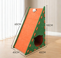 Nouvelle griffoir-lit triangulaire en feutre pour chat, mural, vertical, résistant à l'usure, maison de repos pour chat
