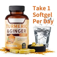 Capsules de Curcuma, Gingembre et Poivre Noir 1500mg OEM
