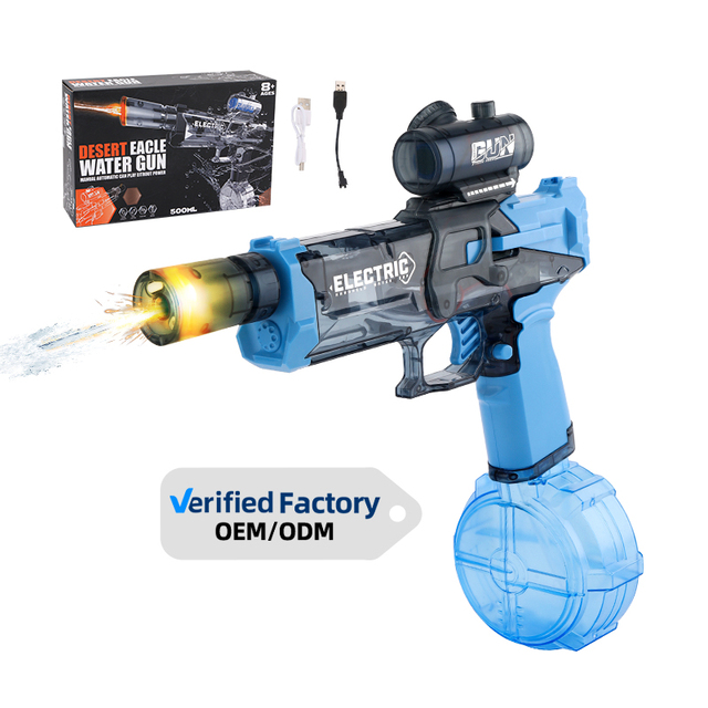 Cool Lighting Rechargeable Battery Powered Powerful Electric Water Gun Toy for Kids