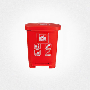 20 liter outdoor four colors plastic outdoor trash can waste bin