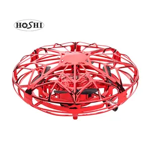 Ufo aeronaves voadora anti-colisão, helicóptero, ufo, esfera voadora, led, sensor mini drone, 2020