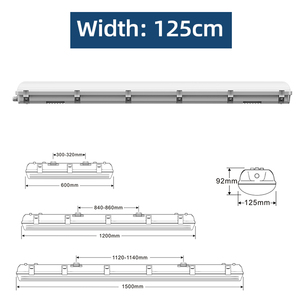 IP65 2ft 4ft 5ft thương mại nhà để xe không thấm nước chiếu sáng lịch thi đấu <span class=keywords><strong>tri</strong></span>-<span class=keywords><strong>proof</strong></span> <span class=keywords><strong>LED</strong></span> Batten ánh sáng <span class=keywords><strong>LED</strong></span> tuyến tính ống Batten <span class=keywords><strong>tri</strong></span>-<span class=keywords><strong>proof</strong></span> ánh sáng - Product Image 3