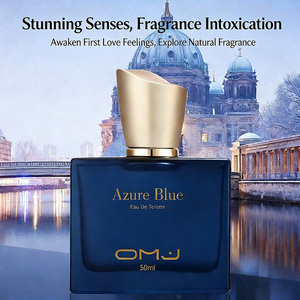 Parfum pour femme OMJ Azure Blue Fruity Woody <span class=keywords><strong>EDT</strong></span>, taille standard 50 ml, vaporisateur longue durée, parfum moderne et relaxant pour un usage quotidien - Product Image 4