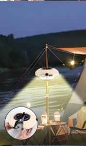 New outdoor rechargeable camping <b>light</b> portable <b>light</b> dimming camping <b>light</b> power bank camping night riding work <b>light</b> - Product Image 6