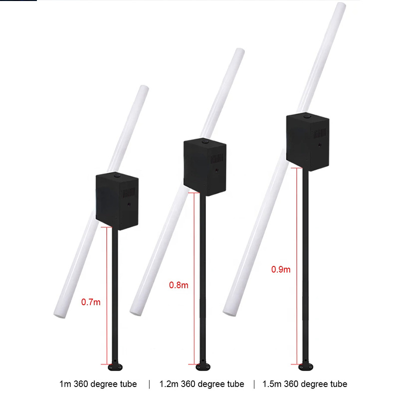 rotating motor 360 tube dmx512