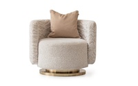 Nouvel ensemble de canapés Chesterfield pour la maison et l'hôtel, fauteuil lounge en acier inoxydable doré, causeuse, canapé en fourrure, canapés en velours pour salon