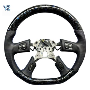 Volant de course YZ Envoy en fibre de carbone véritable, accessoires de modification et d'amélioration premium pour l'intérieur des véhicules - Product Image 1