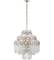 Suspension Cano Lighting Chrome Ice Pillar, colonnes en verre facetté superposées, éclairage de plafond de luxe pour la maison