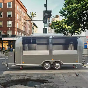 Carrito de Comida Móvil Multifuncional de Acero Inoxidable con 4 Ruedas y Capacidad Personalizable para Uso en Exteriores - Product Image 1