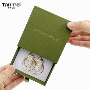 Eco Friendly Personalized Jewelry Packaging <b>Box</b> Cardboard Paper Drawer <b>Gift</b> <b>Box</b> for Ring Necklace <b>Earring</b> Bracelet - Product Image 5