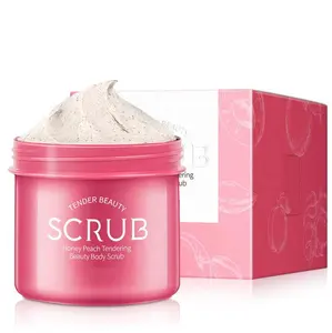 Hochwertige Pfirsich aufhellung Body Scrubs Hautpflege Peeling und Glättung Spa Peeling für Frauen