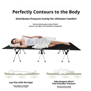 Equipo de Camping, Camas Plegables Ajustables para Acampar, <span class=keywords><strong>Cama</strong></span> de Camping Portátil Plegable - Product Image 2