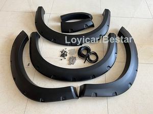 عالية الجودة حاجز مشاعل لفورد رينجر 2022 Wildtrak ABS ماتي الأسود <span class=keywords><strong>6</strong></span> قطعة عجلة قوس درابزين مضيئة اكسسوارات السيارات - Product Image 5