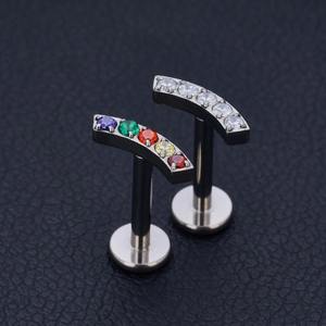 Pendiente Clásico de Concha, Diseño de Presión sin Rosca para Bodas, Estilo Rápido, Aleación de Titanio ASTM-F-136 para Perforaciones - Product Image 3