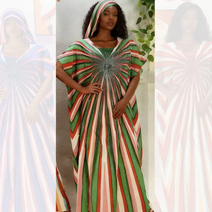 Vestido Largo Holgado con Mangas Murciélago a Rayas, Estilo Sudamericano, Antiestático, <span class=keywords><strong>Vintage</strong></span>, Nuevo en <span class=keywords><strong>eBay</strong></span>, para Mujer, Transfronterizo - Product Image 6