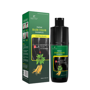 Shampooing de coloration à base de plantes au ginseng naturel sans coloration du cuir chevelu lisse et facile à utiliser pour l'application de teinture à la maison - Product Image 2
