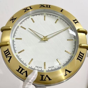 <b>Rose</b> <b>Gold</b> Wall <b>Clock</b> Round Analog Timepiece Decorative <b>Clock</b> Face Roman Numeral Decor for Living Room Bedroom - Product Image 3