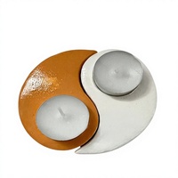 Porte-bougie en résine fait main pour la décoration de la maison, élégant support décoratif pour bougie, centre de table moderne, bougie artistique unique en résine