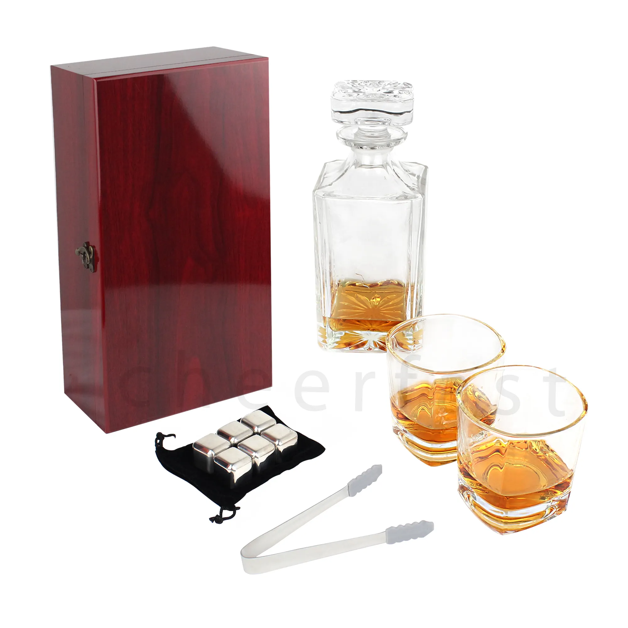 Un acquisto unico Set di Decanter per liquore in cristallo riutilizzabile liquore trasparente Decanter per whisky regali per la festa del papà Decanter per whisky personalizzato