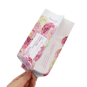Emballage de sécurité écologique imprimé en gravure personnalisée, lingettes humides pour bébé, serviettes hygiéniques, tampons, sac à soufflet latéral avec fermeture arrière - Product Image 2