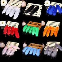 Plume d'oie mangue pour les arts artisanat bricolage stylo aile coiffure fête carnaval Costume chapeau accessoire de cheveux Halloween maison décor de noël