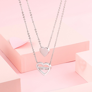 Gioielli in acciaio inossidabile per <span class=keywords><strong>la</strong></span> festa della <span class=keywords><strong>mamma</strong></span> ciondolo con cuore placcato in oro collana regalo per <span class=keywords><strong>la</strong></span> festa della <span class=keywords><strong>mamma</strong></span> - Product Image 5