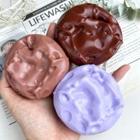 Jouet anti-stress souple en TPR moulable, thème alimentaire (noix de coco, taro, fromage violet), très réaliste et accrocheur, unisexe