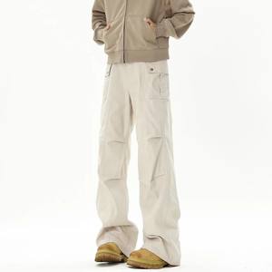 Jeans Vaqueros Vintage <span class=keywords><strong>de</strong></span> Cintura Media, Lavados y Desgastados, con Corte Acampanado, para Hombre, Primavera-Otoño, Estilo Cleanfit, Pantalones <span class=keywords><strong>de</strong></span> Trabajo - Product Image 2