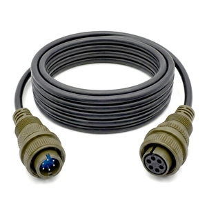 Cable Personalizado de 6 Pines Serie MIL-<span class=keywords><strong>DTL</strong></span>-5015 Macho a Hembra MS3106A14S-6P a MS3106A14S-6S, Conector Industrial MS5015 de Alta Resistencia - Product Image 1