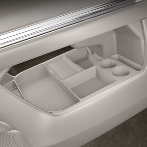 Organizer Interior Mobil Silikon, Slot Ponsel, Tempat Minuman di Konsol Tengah, Alas Gelas, Kotak Penyimpanan Khusus untuk <span class=keywords><strong>Toyota</strong></span> Sienna 2024 - Product Image 3