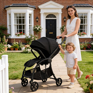 Poussette bébé OEM Land Leopard Eagle pliable en alliage, ultra-légère 6,8 kg, roues PU 6'', siège bidirectionnel, certifiée EN1888, garantie 3 ans - Product Image 1