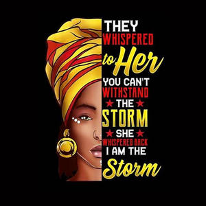 2023 Moda Afro Girl Impresión de transferencia de calor Película de plastisol Precio barato - Product Image 3