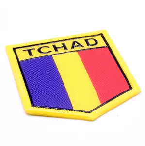 High Frequency Sports Club Team Logo Soccer Patch Custom TPU PVC Patch Rubber Iron Badge para roupas