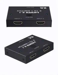 Support Vrr Hdr Allm 48Gbps 2 In 1 2 Input 1 Output Metal Shell 8K Hdmi 2.1 Switch 3 Port For Monitor