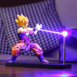 Lámpara Nocturna Magnética Giratoria con Ondas de Choque de <span class=keywords><strong>Goku</strong></span> Estilo Qigong de Dragon Ball, Luz Ambiental Periférica - Product Image 4