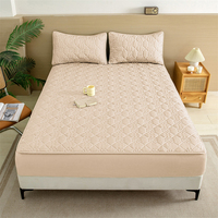 Protège-Matelas Imperméable Couleur Unie Hypoallergénique Respirant et Durable Housse de Drap Ajustable