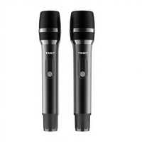 Système de microphones sans fil Tribit, double micro dynamique portatif, 2,4 GHz, rechargeable, batterie 40H, Plug & Play, pour karaoké et soirées