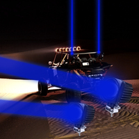 Nouvelle Antenne Laser LED de Sécurité Multicolore à Effet de Chasse des Couleurs, Mât de Drapeau Lumineux pour VTT, UTV, Buggy, RZR, Véhicule Tout-Terrain