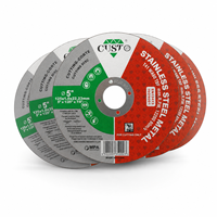 Disque de coupe T41 de 5 pouces (125 mm) à double filet, haute dureté, à liant résineux, pour une coupe rapide de l'acier inoxydable et des métaux