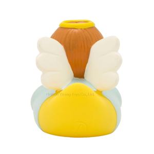 Jouets de bain exclusifs <span class=keywords><strong>Angel</strong></span> en caoutchouc de 3 pouces, canards en plastique personnalisés pour bébé, motifs uniques, vente en gros, mini et petits - Product Image 6